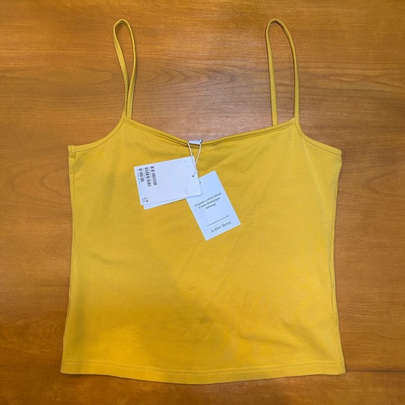 & Other Stories Tops - NWT & Other Stories Yellow Cotton Blend Tank